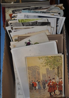 Lot 581 - A collection of postcards, photographs etc to...