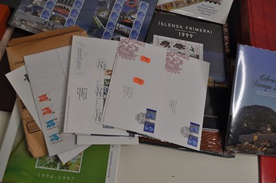 Lot 595 - Seven books of Swiss stamps, dating from 1989...