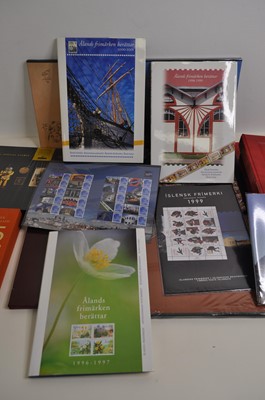 Lot 595 - Seven books of Swiss stamps, dating from 1989...
