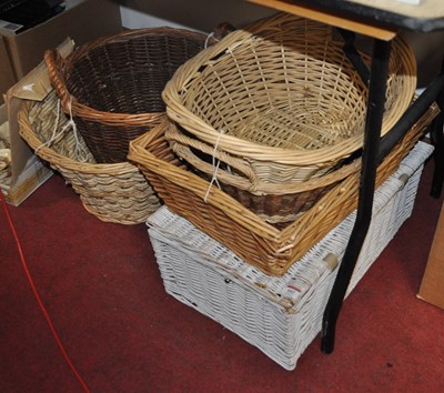 Lot 602 - A modern wicker four-place setting picnic...