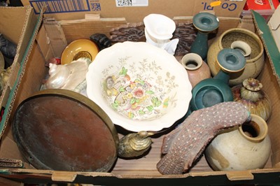 Lot 663 - A box of miscellaneous items to include a...