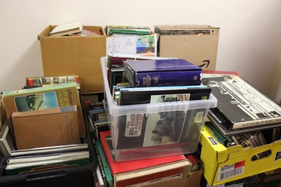 Lot 668 - 12 boxes of miscellaneous steam and railway...