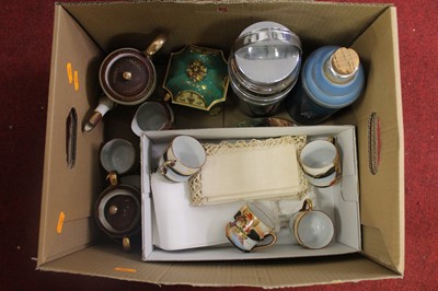 Lot 767 - A box of mixed effects, to include Japanese...