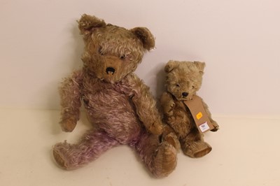 Lot 703 - Two child's mohair teddy bears