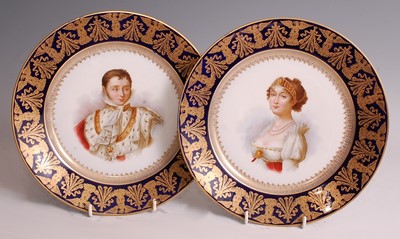Lot 1031 - A pair of 19th century French porcelain...