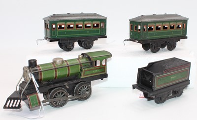 Lot 263 - Karl Bub Continental outline green c/w 0-4-0...