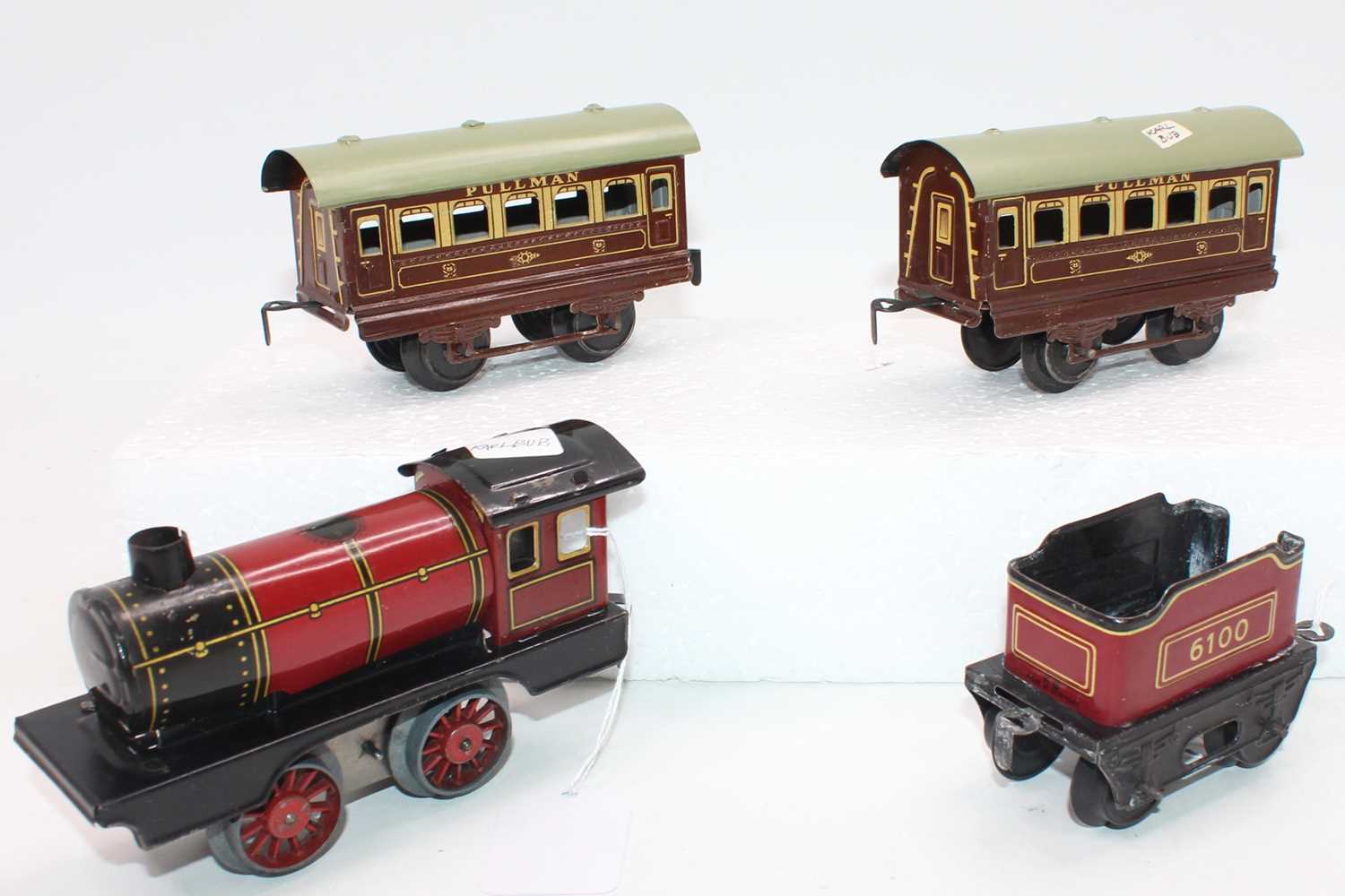 Lot 264 - Karl Bub red electric 0-4-0 loco with 4-wheel...