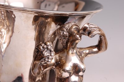 Lot 1063 - A William IV silver pedestal cup and cover,...