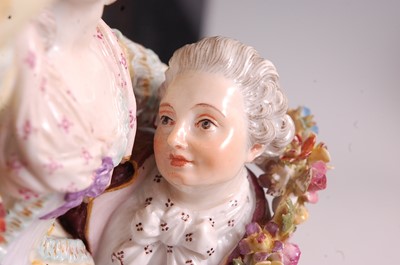 Lot 1016 - A 19th century Meissen porcelain figure group '...