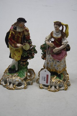 Lot 1021 - A pair of early 19th century probably Derby...