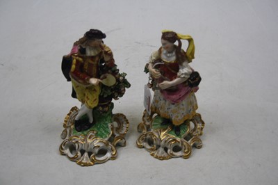 Lot 1021 - A pair of early 19th century probably Derby...
