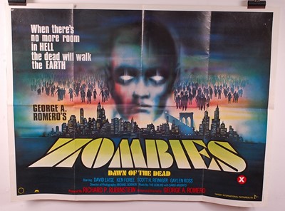 Lot 564 - Zombies Dawn of the Dead, 1978 UK quad film...