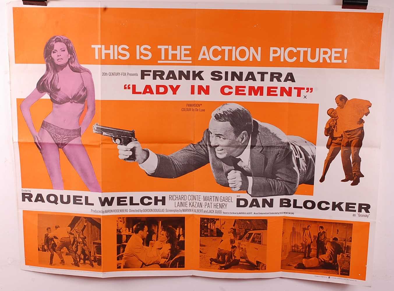 Lot 565 - Lady in Cement, 1968 UK quad film poster,...