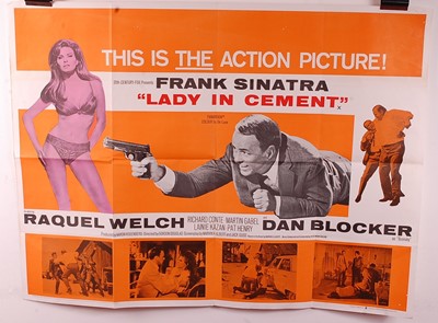 Lot 565 - Lady in Cement, 1968 UK quad film poster,...