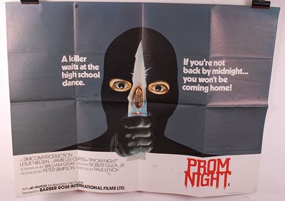 Lot 570 - Prom Night, 1980 UK quad film poster, directed...
