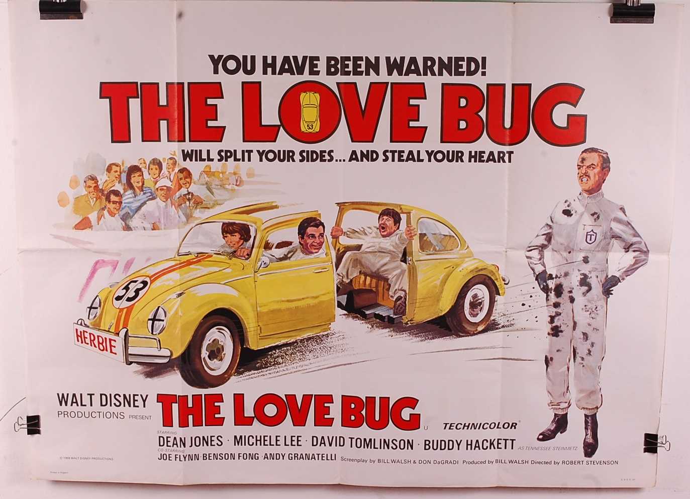Lot 571 - The Love Bug, 1968 UK quad film poster, Walt...