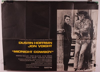 Lot 572 - MIdnight Cowboy, 1969 UK quad film poster,...