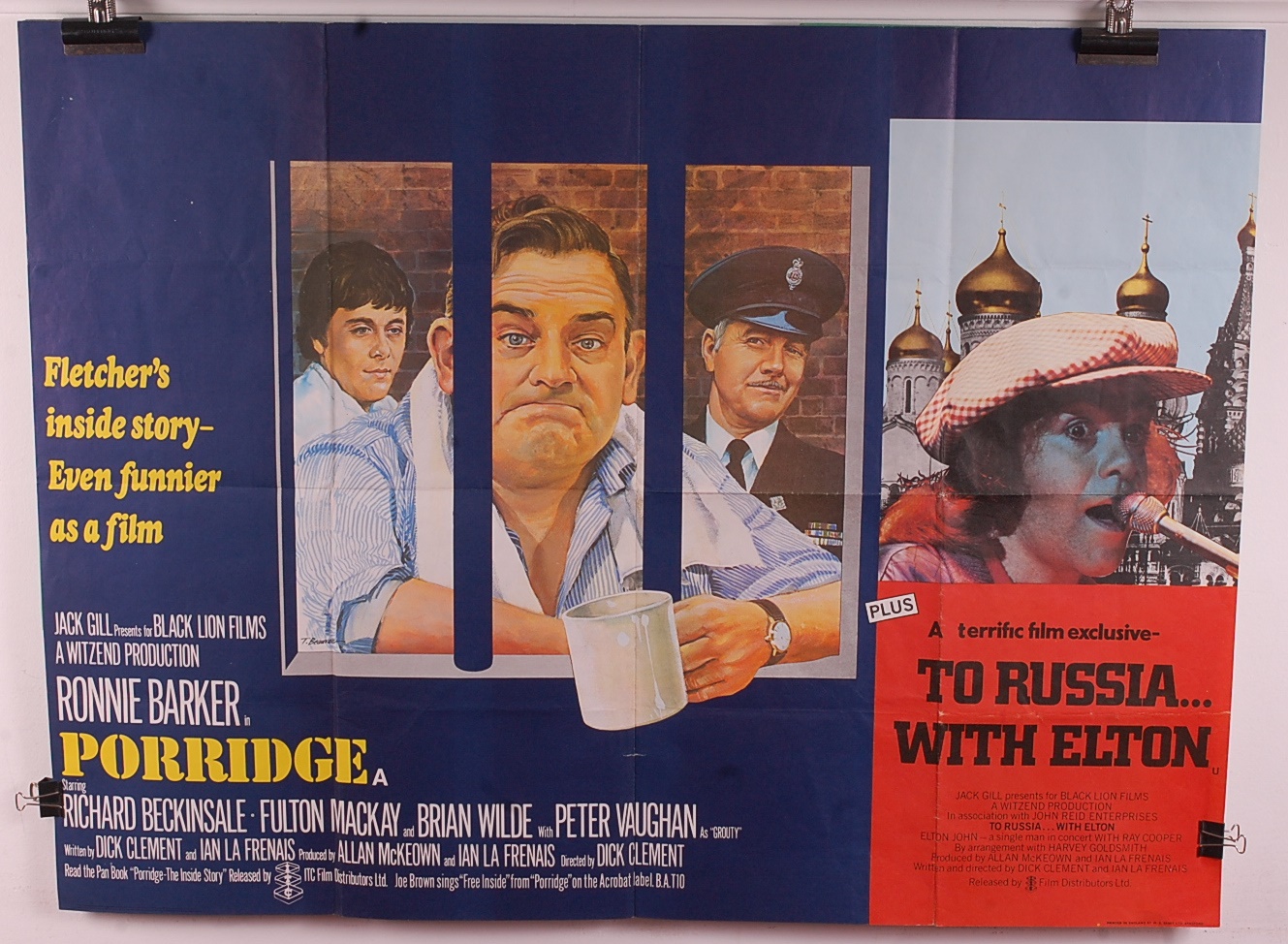 Lot 575 - Porridge / To Russia... with Elton, 1979 UK