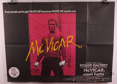 Lot 581 - McVicar, 1980 UK quad film poster, by The Who...
