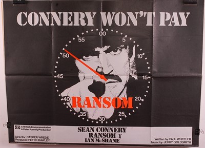 Lot 582 - Ransom, 1974 UK quad film poster, directed by...