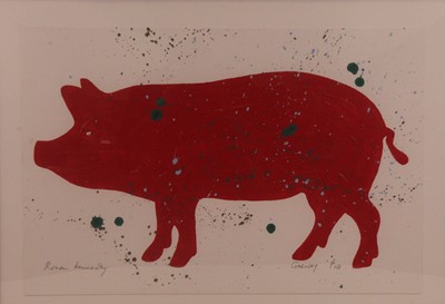 Lot 272 - Ronan Kennedy (b.1962) - Galway Pig, mixed...
