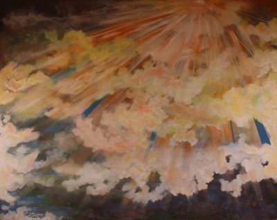 Lot 286 - Graham Metson (b.1934) - Illuminated Clouds,...