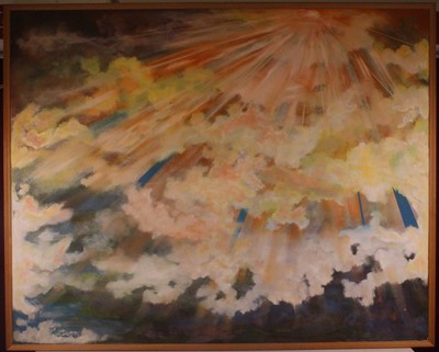 Lot 286 - Graham Metson (b.1934) - Illuminated Clouds,...