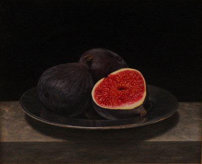 Lot 287 - Jessica Brown (b.1971) - Still life with figs,...