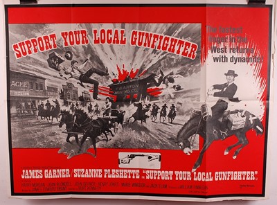 Lot 583 - Support Your Local Gunfighter, 1969 UK quad...