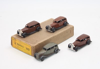 Lot 1024 - Dinky Toys No.30d original Vauxhall Trade box,...