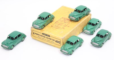 Lot 1049 - Dinky Toys 40g original Trade box of 6 Morris...