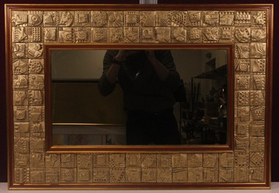Lot 475 - Ron Hitchins (b.1926) - Abstract relief framed...