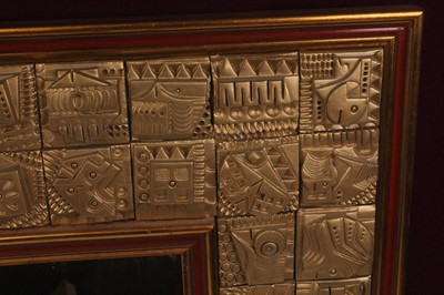Lot 475 - Ron Hitchins (b.1926) - Abstract relief framed...