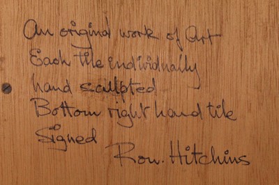Lot 475 - Ron Hitchins (b.1926) - Abstract relief framed...