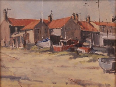 Lot 356 - Brian Ryder - Brancaster Staithe, oil on board,...
