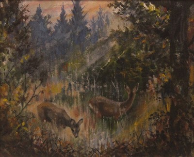 Lot 365 - Diana E. Brown (b.1929) - First Light, oil on...