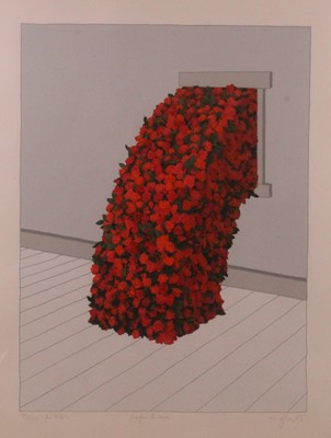 Lot 345 - Patrick Hughes (b.1939) - Paper Roses 1985,...