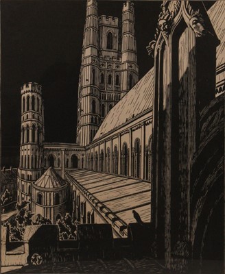 Lot 346 - Gwen Raverat (1885-1957) - Ely Cathedral,...