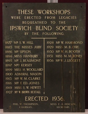 Lot 249 - A 1930s bronze roll of honour...