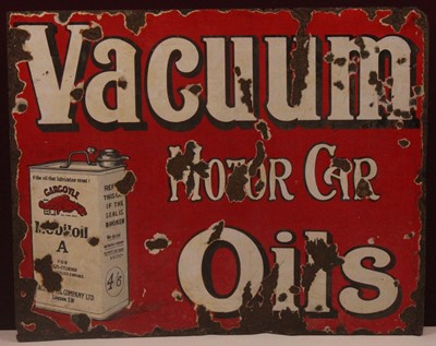 Lot 239 - An early 20th century Vacuum Motor Car Oils...