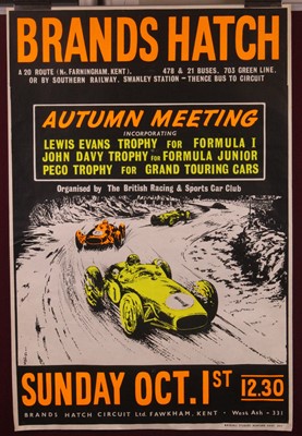Lot 259 - Motor-racing memorabilia; Brands Hatch Autumn...