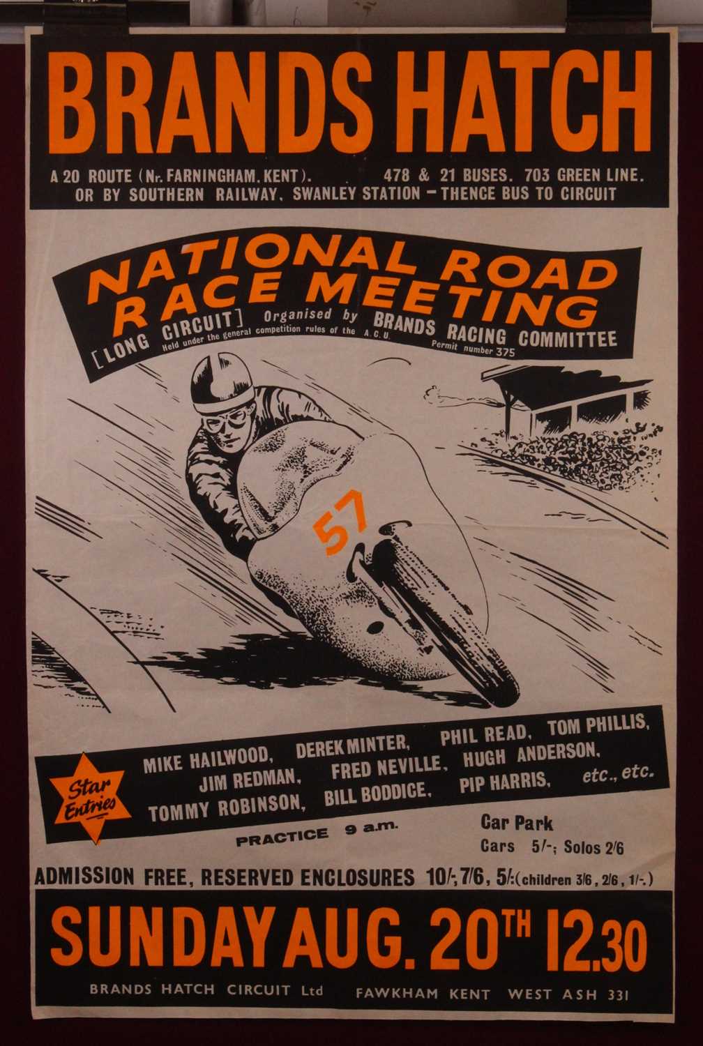 Lot 257 - Motor-racing memorabilia; Brands Hatch...