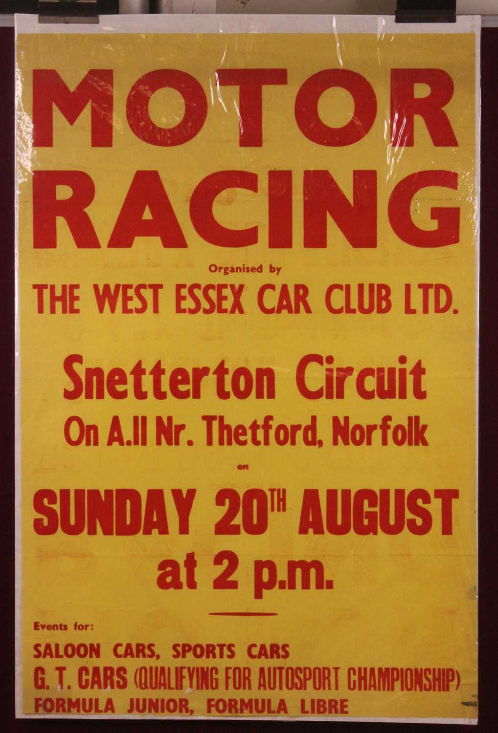 Lot 264 - Motor-racing memorabilia; a set of three Motor...