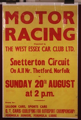 Lot 264 - Motor-racing memorabilia; a set of three Motor...