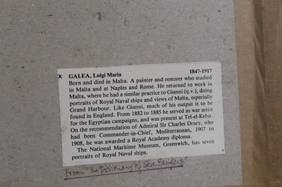 Lot 1260 - Luigi Maria Galea (Maltese 1847-1917) - Pair:...