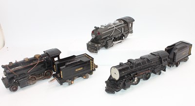 Lot 301 - Three Lionel steam outline locos but with only...