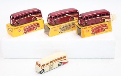 Lot 1054 - A group of 3 Dinky Toys 281 "Luxury" coaches...