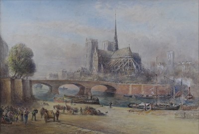 Lot 1274 - Albert Goodwin (1845-1932) - The Notre Dame...