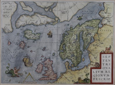 Lot 1290 - Abraham Ortelius – Septentrionalium Regionum...