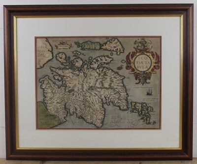 Lot 1291 - Abraham Ortelius – Scotiae Tabula, engraved...